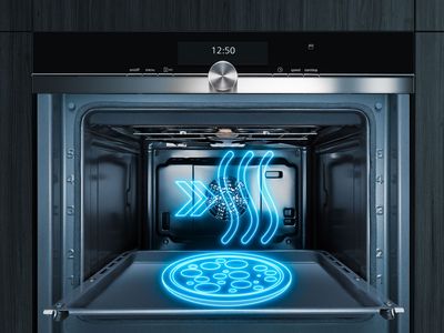 Un ventilador distribuye el calor de forma uniforme dentro del horno