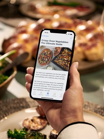 La aplicación HomeConnect da acceso a un amplio recetario para hornos Siemens 