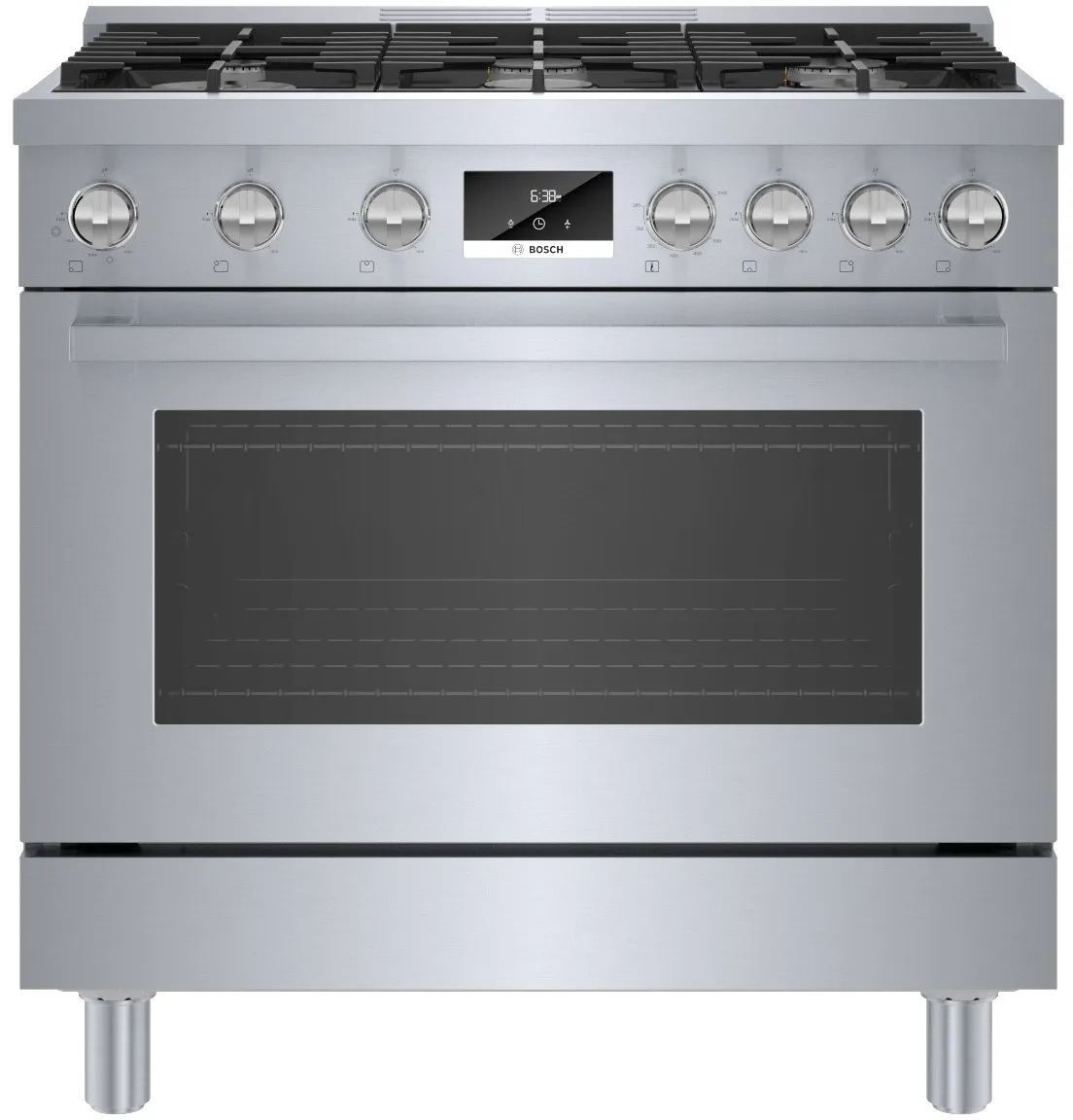 800 Series Dual Fuel Freestanding Range 36'' Stainless Steel
