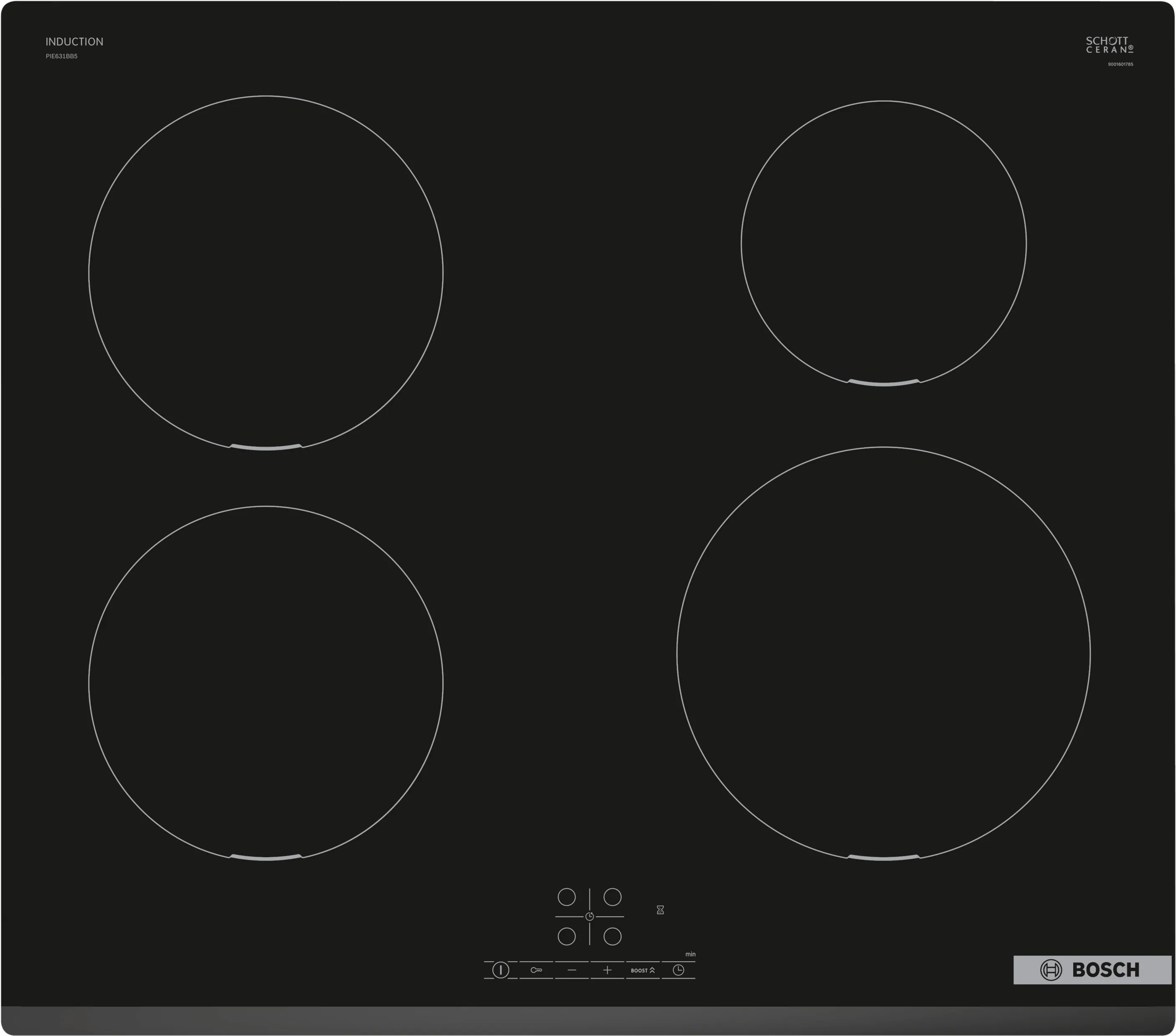 Series 4 Induction hob 60 cm surface mount without frame