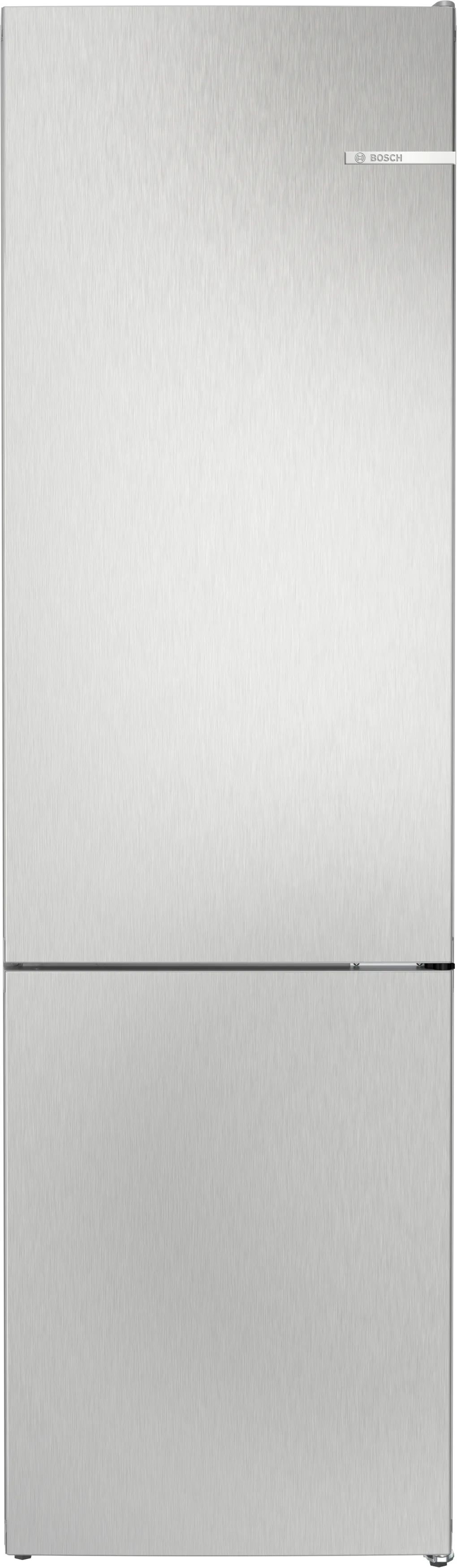 Serie 4 Vrijstaande koel-vriescombinatie met bottom-freezer 203 x 60 cm metal look, Total No Frost