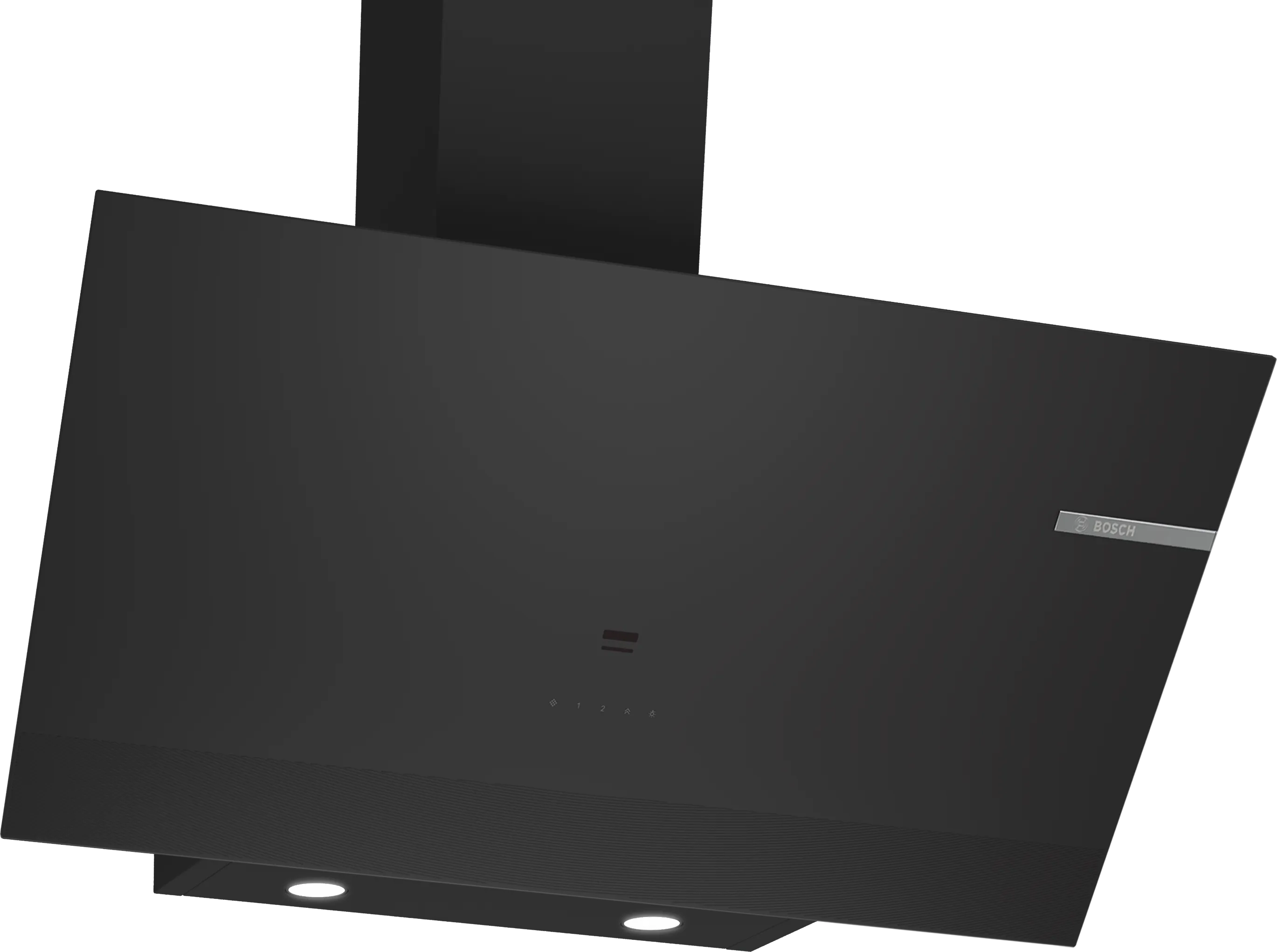 Serie 6 Duvar Tipi Davlumbaz 90 cm Siyah Cam, Siyah