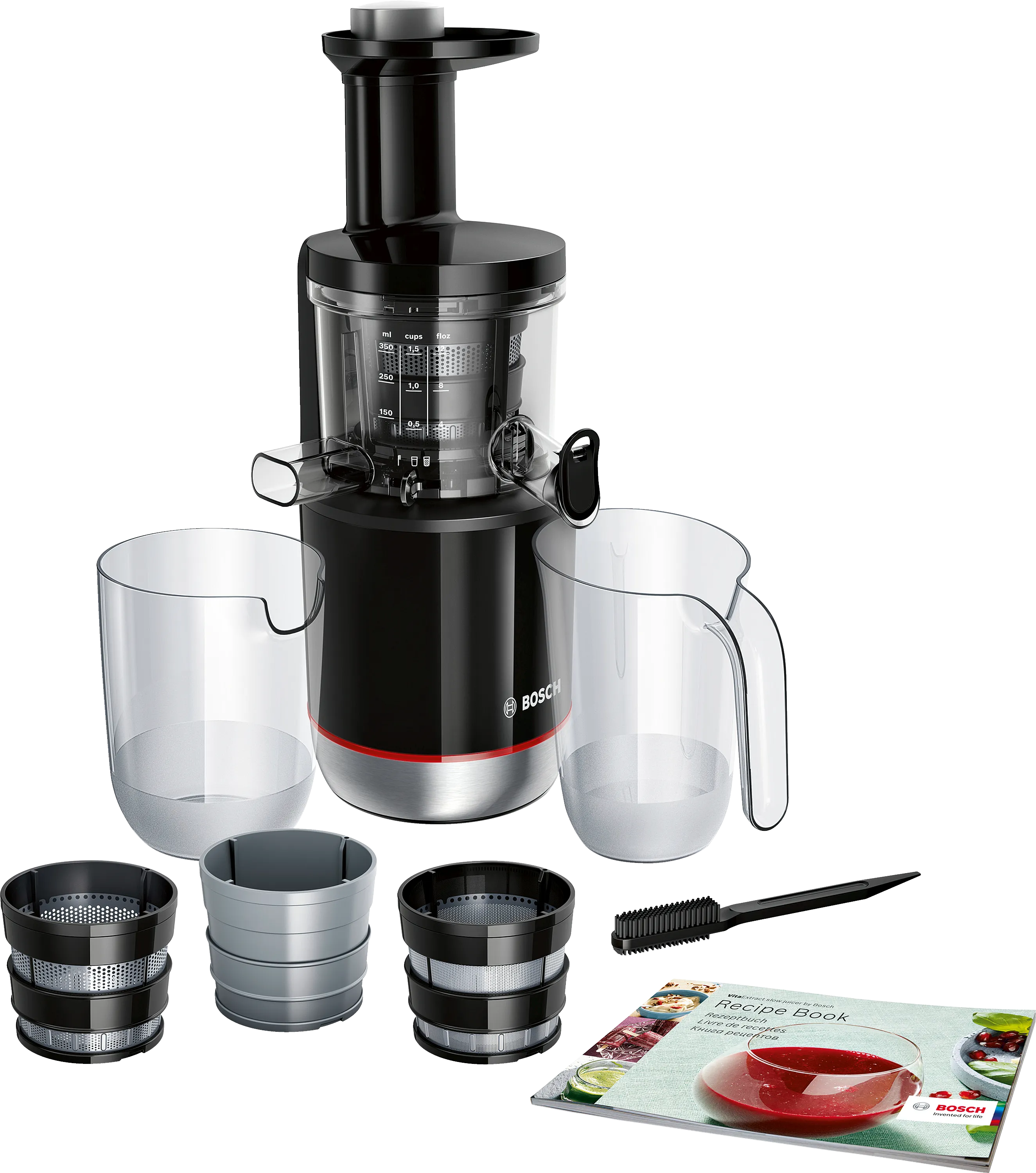 Extracteur de jus VitaExtract 150 W Noir, Inox brossé 
